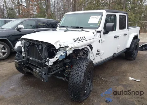 2023 Jeep Gladiator Willys 4X4 z USA, uszkodzony, nr VIN 1C6HJTAG4PL544532